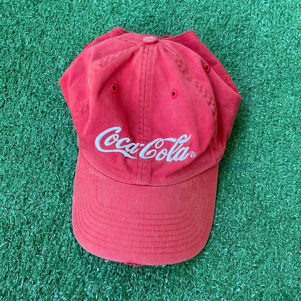 Coca-Cola Red Logo Dad Hat with White Script